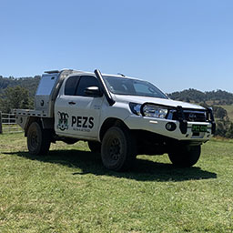 Image of a four-wheeled drive utility vehicle